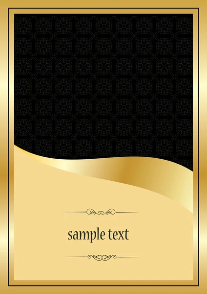 Modèle vintage doré — Image vectorielle