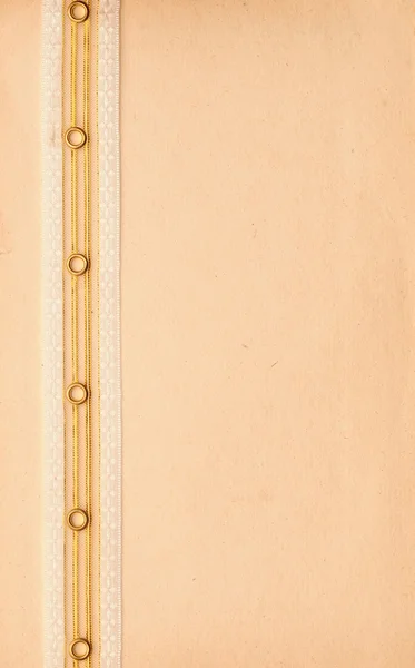 Παλαιόν Ιστορικόν χαρτί με κορδέλα. — Φωτογραφία Αρχείου