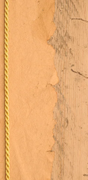 Старий папір на фоні деревини кордону — стокове фото