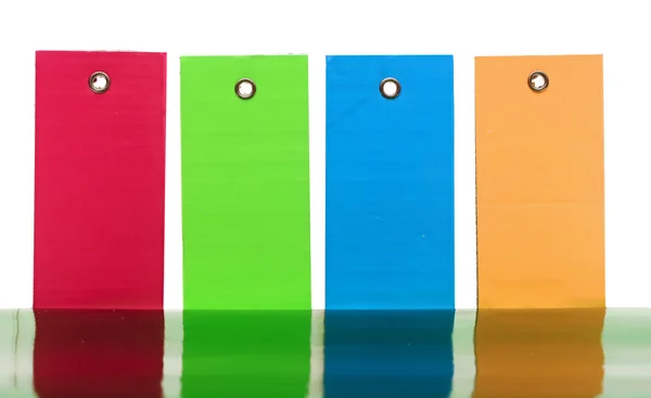 Група барвистих міток наклейка для ціни або багажу ta — стокове фото