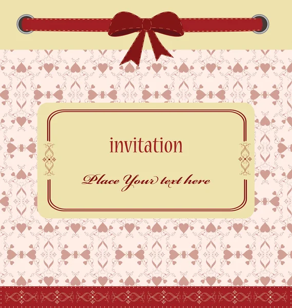 Вітальна листівка зі стрічками. ідеально підходить як запрошення або оголошення — стоковий вектор