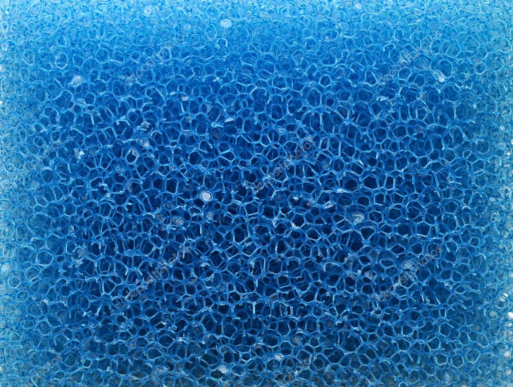 blue cleaning sponge