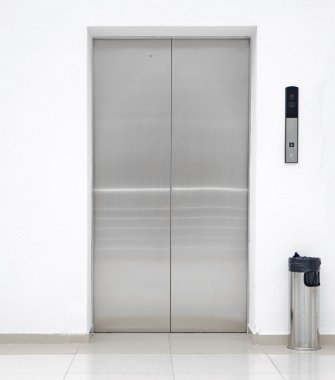 Single elevator door clipart
