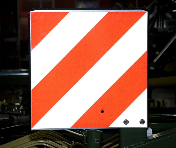 Warning background with red and white stripes — Stock Photo, Image