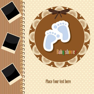 Cute template for baby clipart