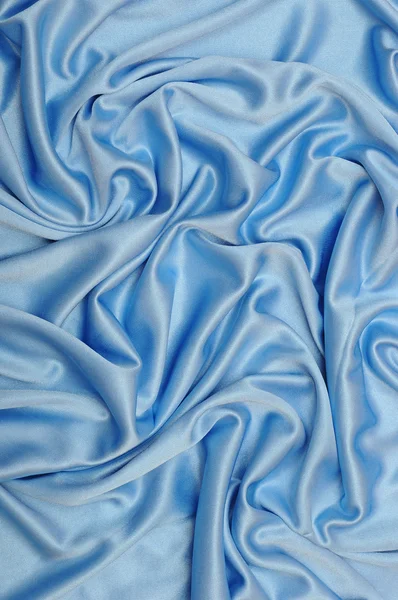 Smidig elegant blå silke kan använda som bakgrund — Stockfoto