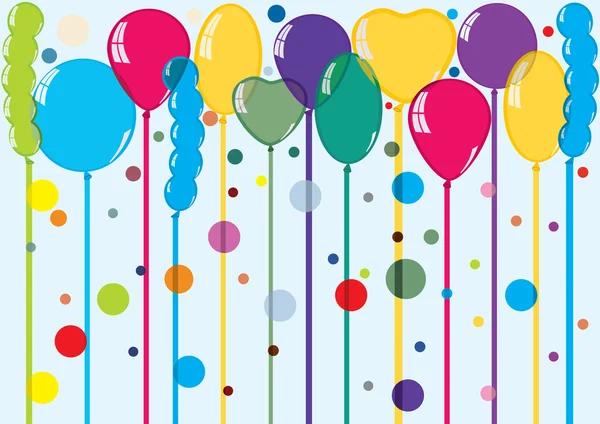 派对气球，文本的空间 — 图库矢量图片