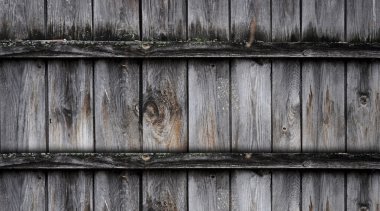 Fragment of old wooden fence clipart