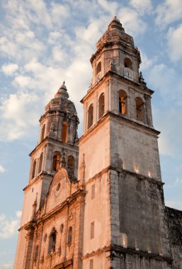 Cathedral de la Concepcion in Campeche of Mexico clipart