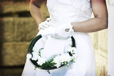 Bride`s bouquet clipart