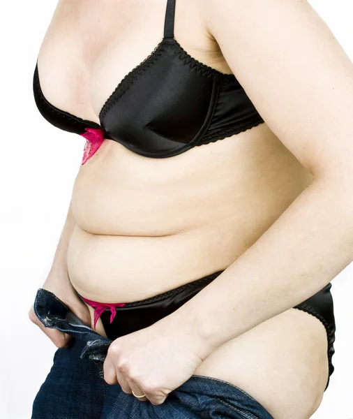 Kövér nő — Stock Fotó