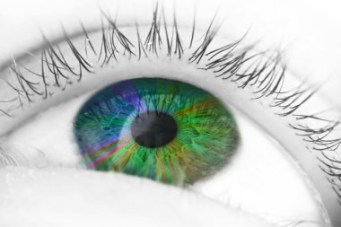 Colorful eye clipart