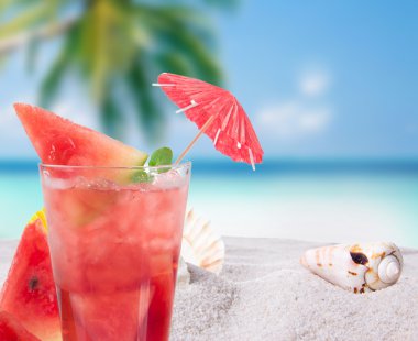 Water melon summer drink clipart