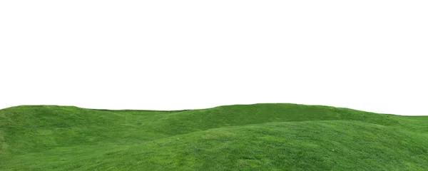 Зеленые холмы над белыми — стоковое фото