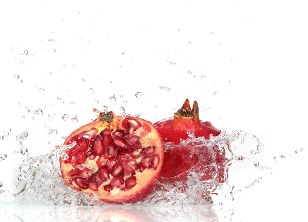 Frutas frescas com água salpicante — Fotografia de Stock