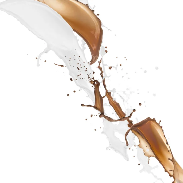 Mjölk & choklad för morgonen coctail — Stockfoto