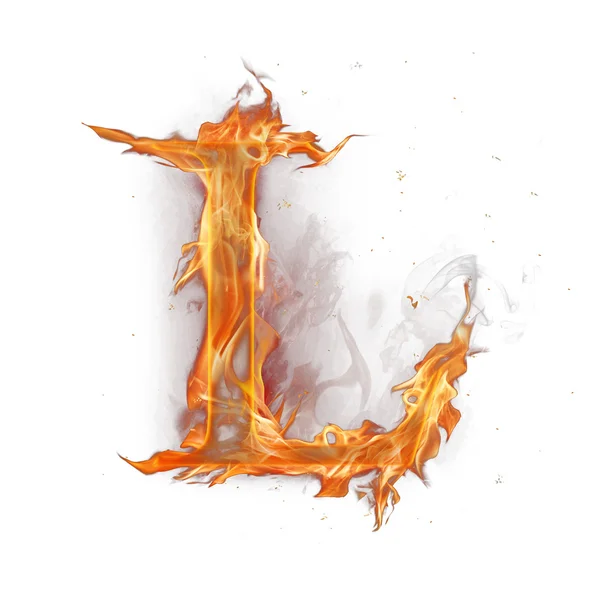 Алфавит огня — стоковое фото