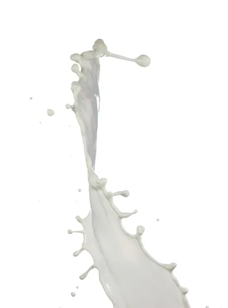 牛奶和闪屏 — 图库照片