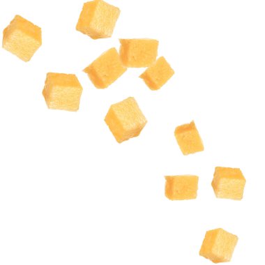 Pine apple cubes falling clipart