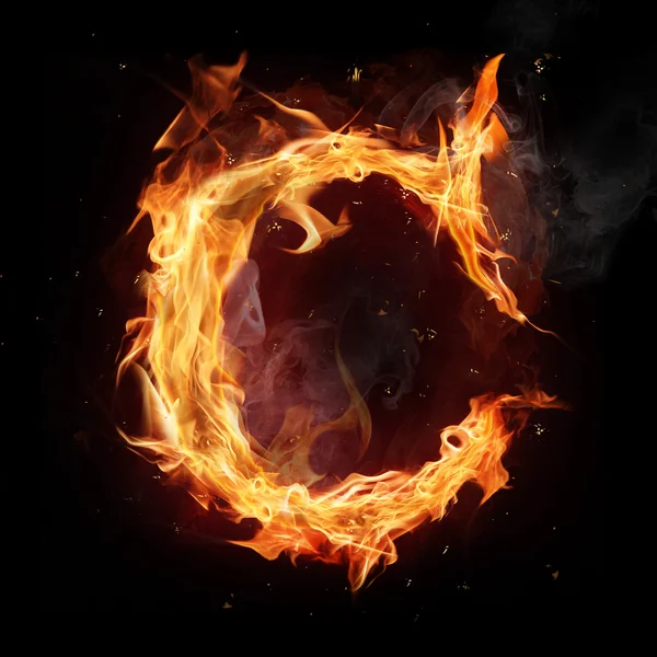 Yangın alfabe adı "c" — Stok fotoğraf