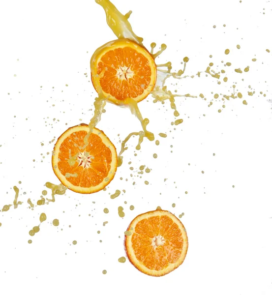 Sinaasappelsap spatten — Stockfoto