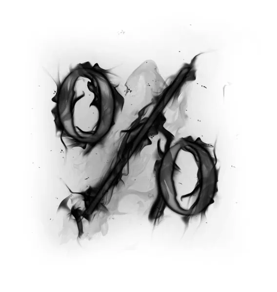 Black smoke symbol — Stock Photo, Image