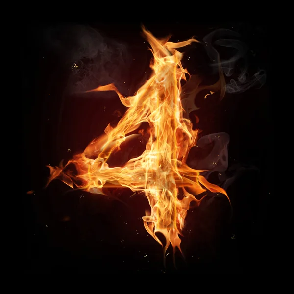 Число огненных алфавитов — стоковое фото