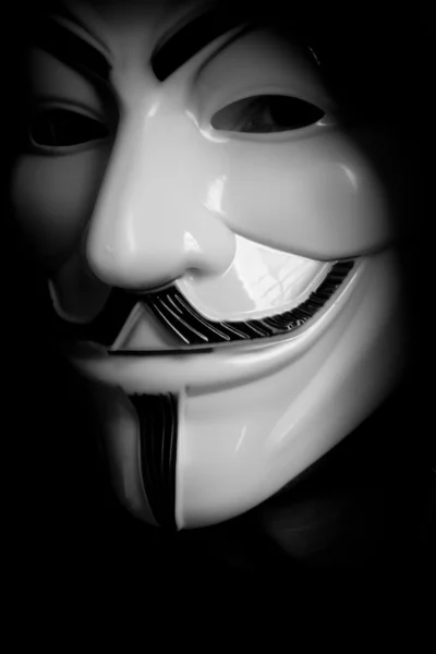 フォーヴェンデッタ マスク匿名顔 — ストック写真