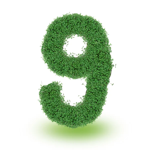 Зелений алфавіту номер — стокове фото