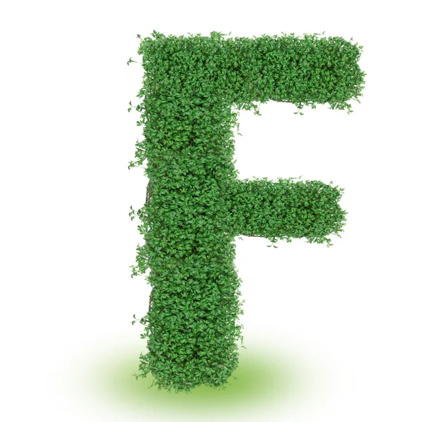 stock image Green alphabet letter