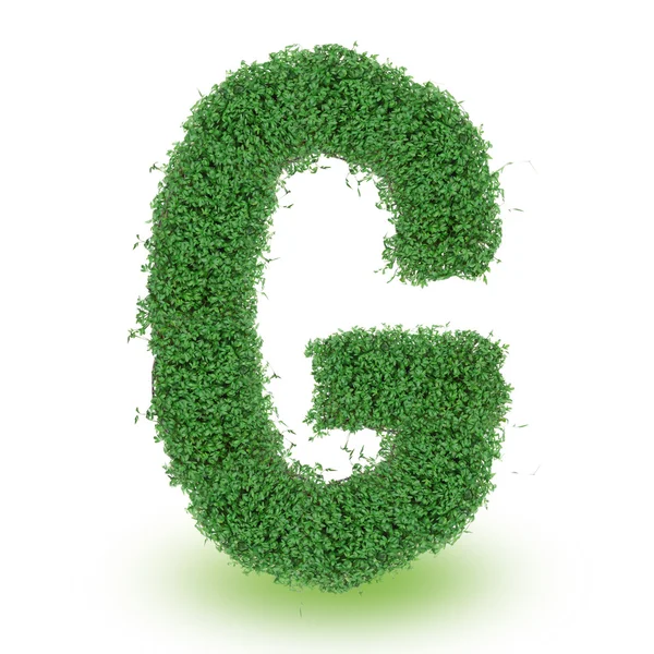 緑のアルファベットの文字 — ストック写真