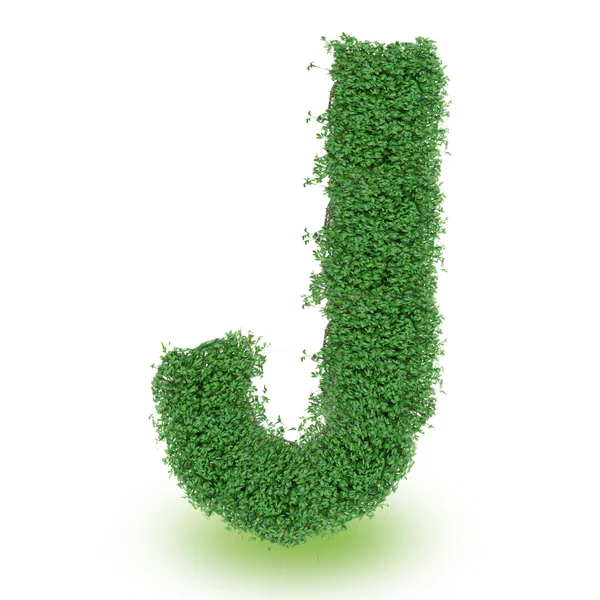 Green alphabet letter — Stock Photo, Image