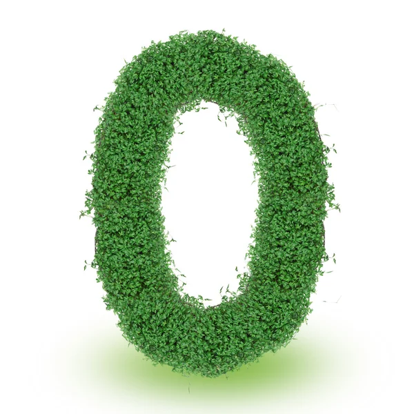 Yeşil alfabesi mektubu — Stok fotoğraf