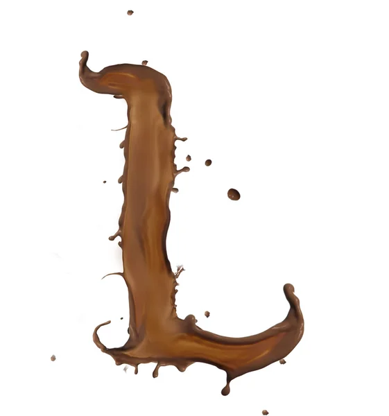 Шоколадная буква — стоковое фото