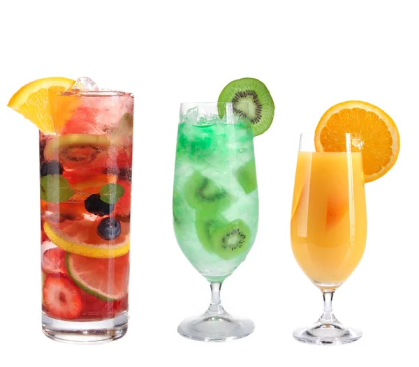 Fruit cocktails collection — Stock Photo, Image