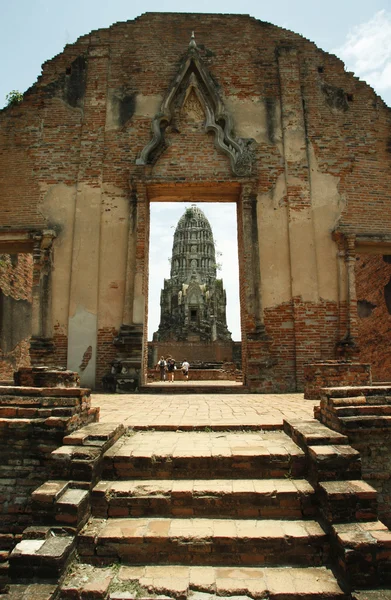 Romjai, ősi Ayutthaya — Stock Fotó