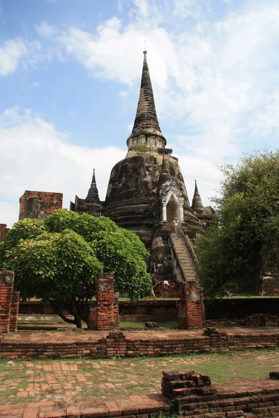 Ayutthaya, Thailand: Wat Prah Si Sanphet — Stockfoto