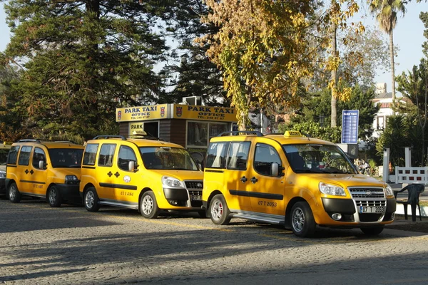 Taksówki w antalya, Turcja — Zdjęcie stockowe