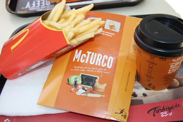 stock image Turkish McDonalds food