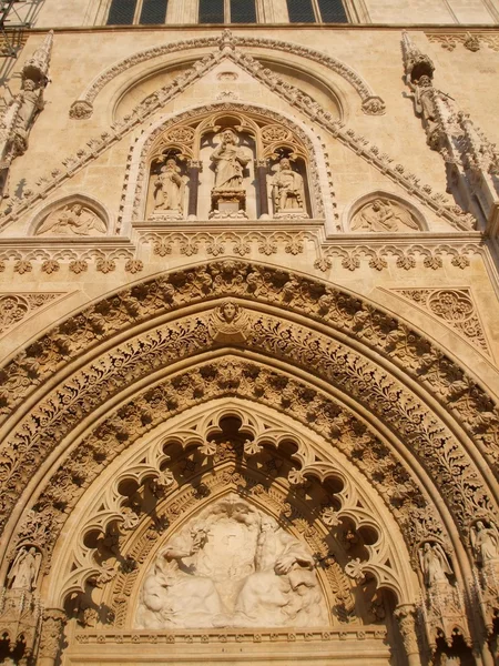 Portal - Katedra z Zagrzebia — Zdjęcie stockowe