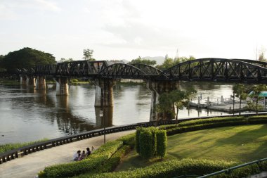 The Death Railway Bridge over Kwai river, Thailand clipart