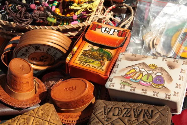 Souvenirs peruanos — Foto de Stock