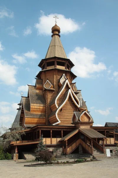 Drewniany kościół w hotelu izmaylovo Kremla, Moskwa — Zdjęcie stockowe