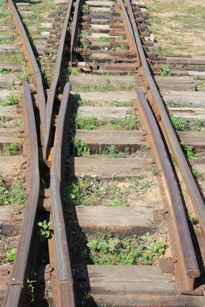 老式铁路 — 图库照片