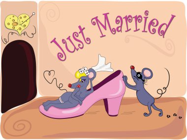 The newlyweds clipart