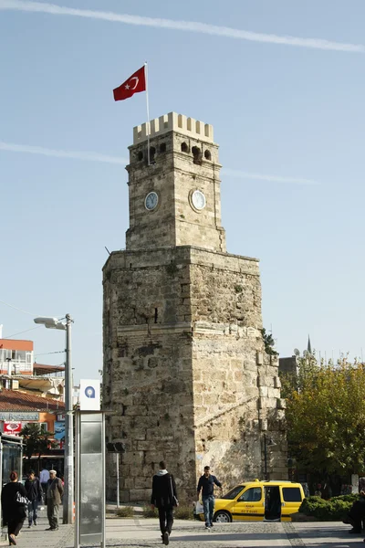 Wieża zegarowa w Antalya — Zdjęcie stockowe
