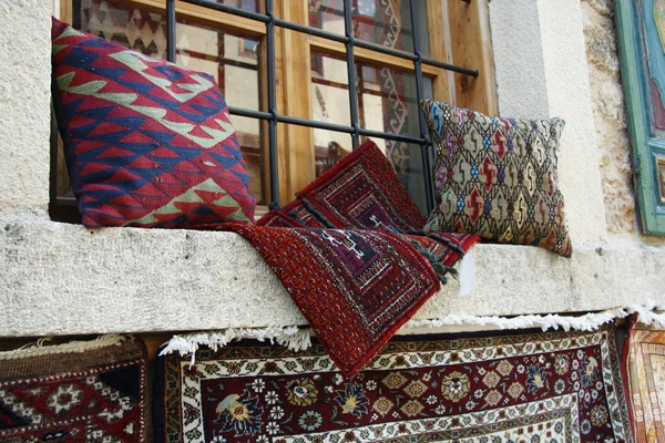 Tienda de alfombras turcas — Foto de Stock