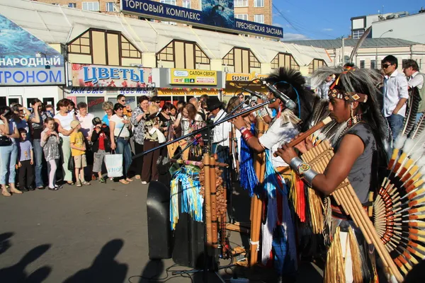 Música nativa sudamericana — Foto de Stock