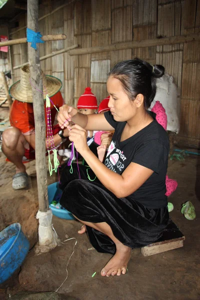 Karen vesnice v Thajsku — Stock fotografie