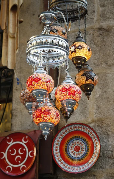 Orientaliska turkiska lampor — Stockfoto
